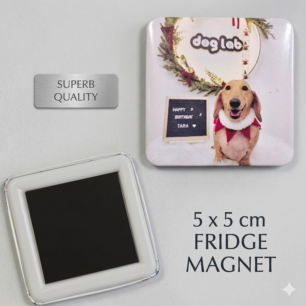 Custom Photo Fridge Magnet (5 × 5 cm) – Personalized Gift